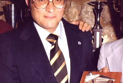 Lluís Pascual. Primer President de la Unió Ciclista Vilanova (1978). Eix